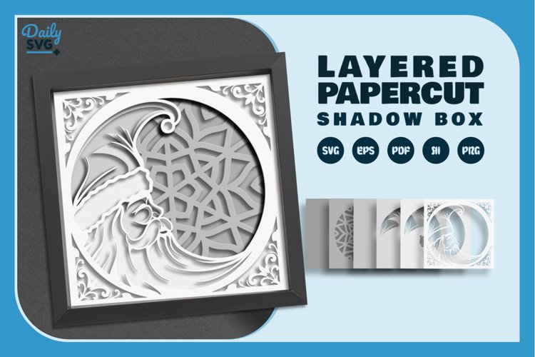 Christmas Shadow Box Svg Image 3