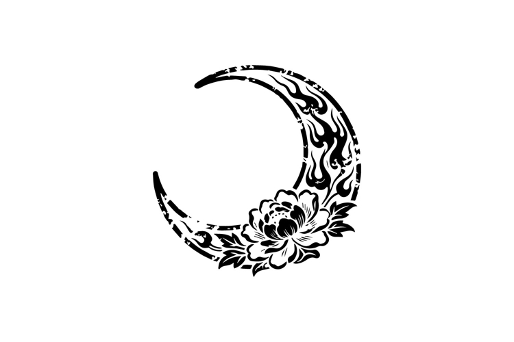 Crescent Moon Illustration