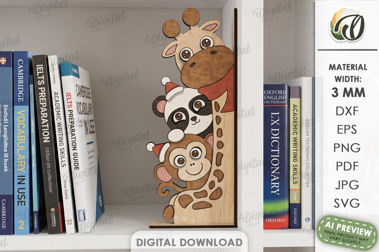 Christmas Characters Shelf Sitter Laser Cut. Christmas SVG