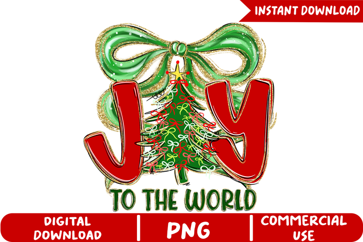 Green Bow Christmas Tree Sublimation, Christmas Png