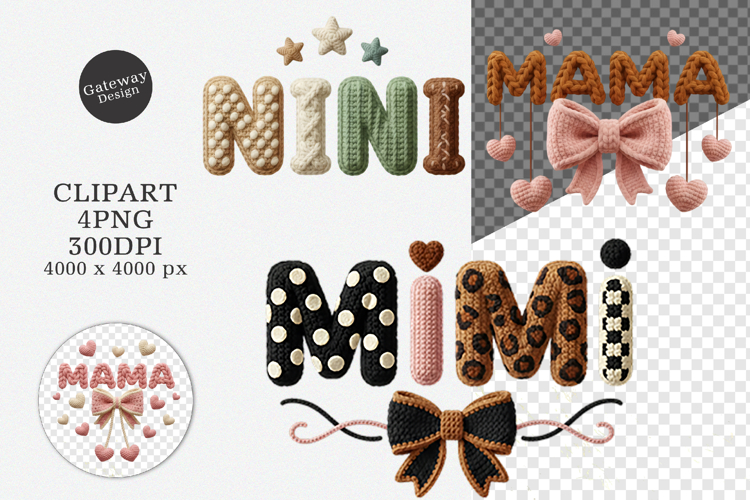 Crochet Mama Clipart PNG - Crochet Mama Clipart