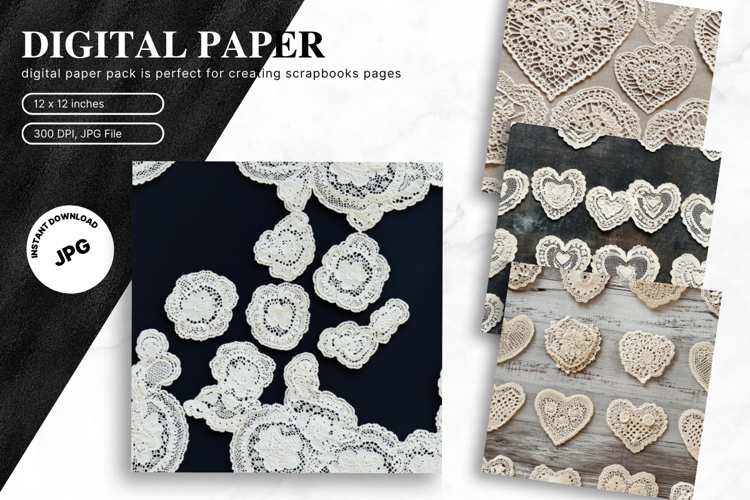 Crocheted Heart Background Boho Crochet Texture Wallpaper