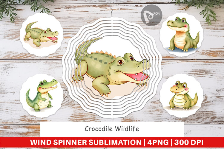 Wind Spinner Crocodile Wildlife example image 1