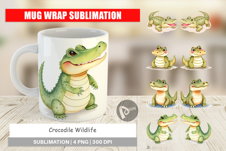 Mug Wrap Crocodile Wildlife