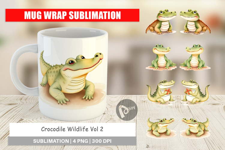 Mug Wrap Crocodile Wildlife