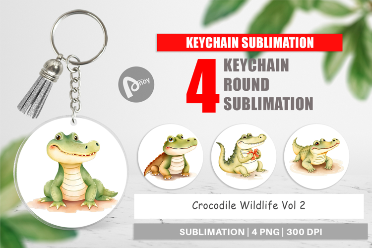 Keychain Crocodile Wildlife
