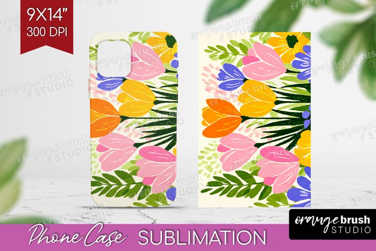 Crocus Modern Floral Phone Case PNG Sping Flower Case PNG