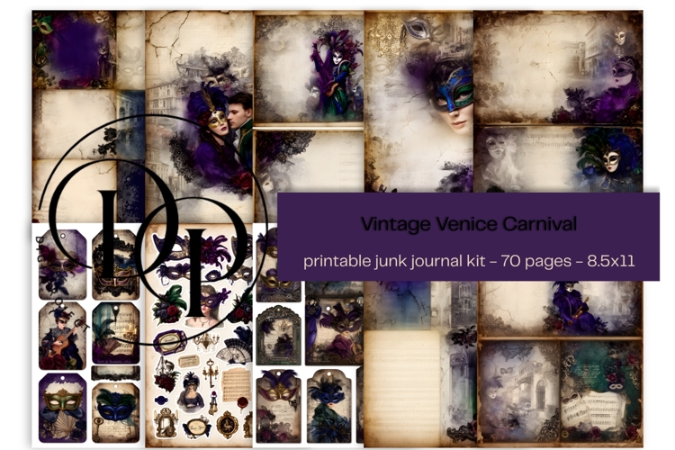Vintage Time Printable Junk Journal Papers