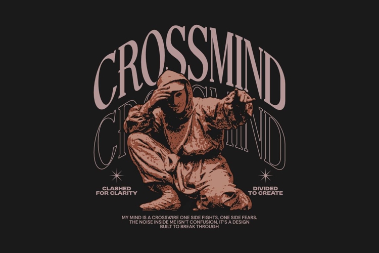 Crossmind Streetwear Urban Quote T-shirt
