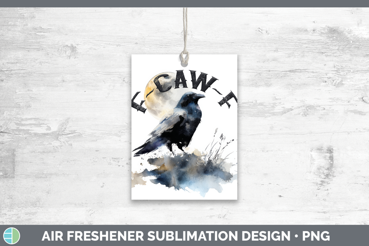 F-Caw-F Crow Air Freshener Sublimation Design