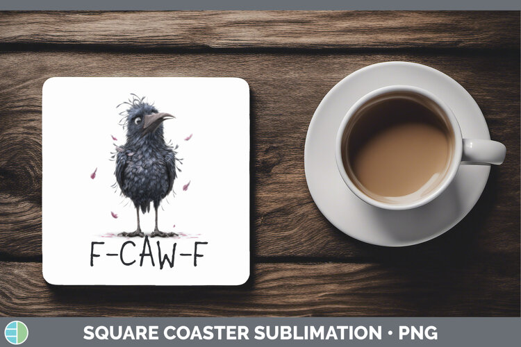 GorgeousCrow Square Coaster design.