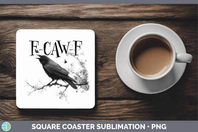 GorgeousCrow Square Coaster design.