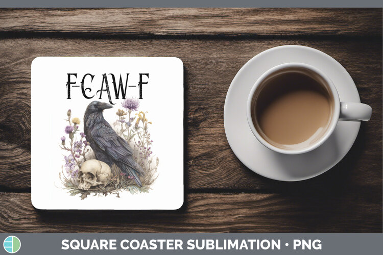 GorgeousCrow Square Coaster design.