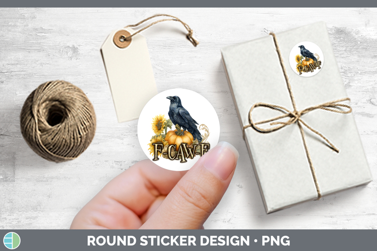 F-Caw-F Crow Stickers Design