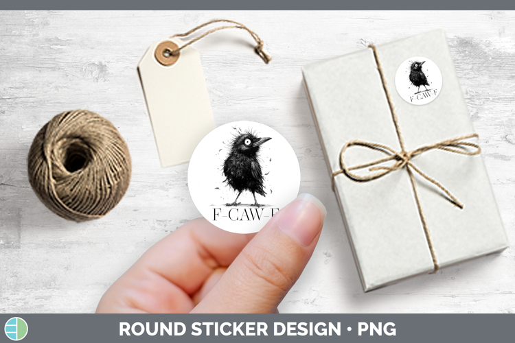 F-Caw-F Crow Stickers Design