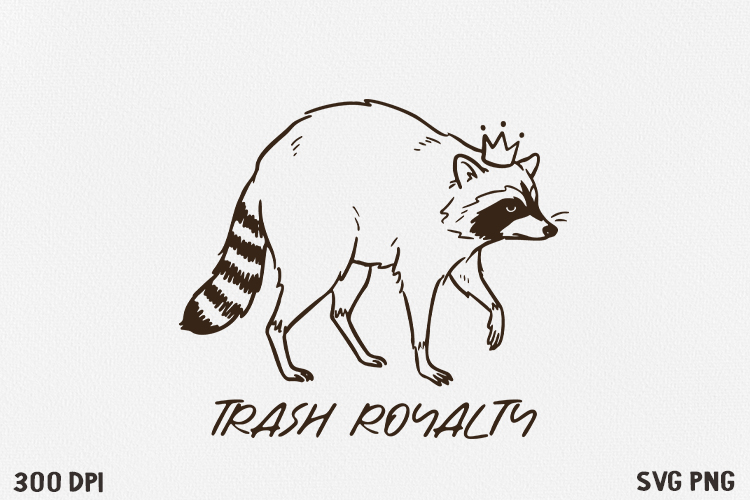 Funny Raccoon SVG PNG, Viral raccoon meme.