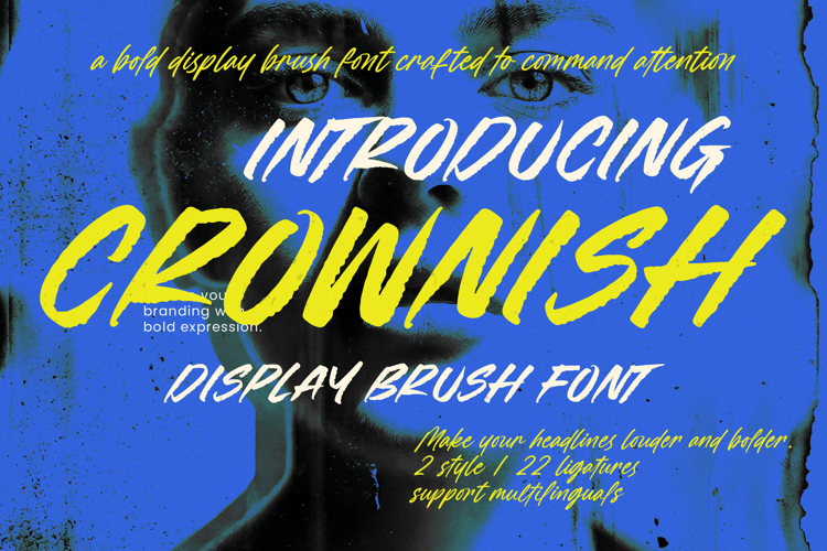 Crownish - Display Brush Font