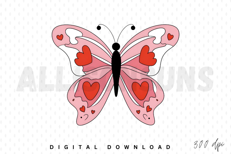Pink Butterfly Clipart Image 3