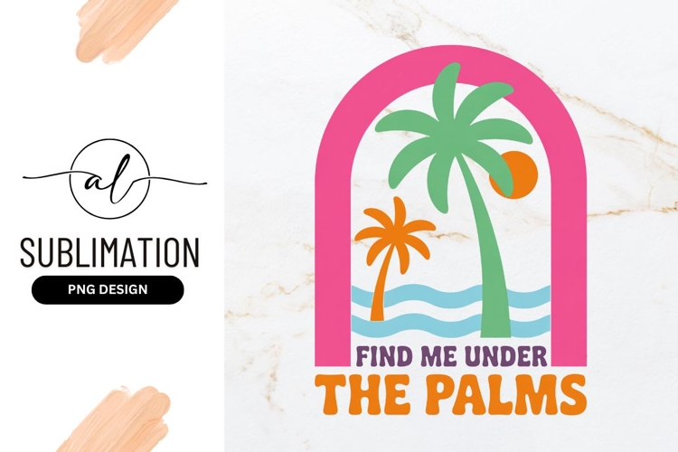 Find Me Under The Palms Illustration