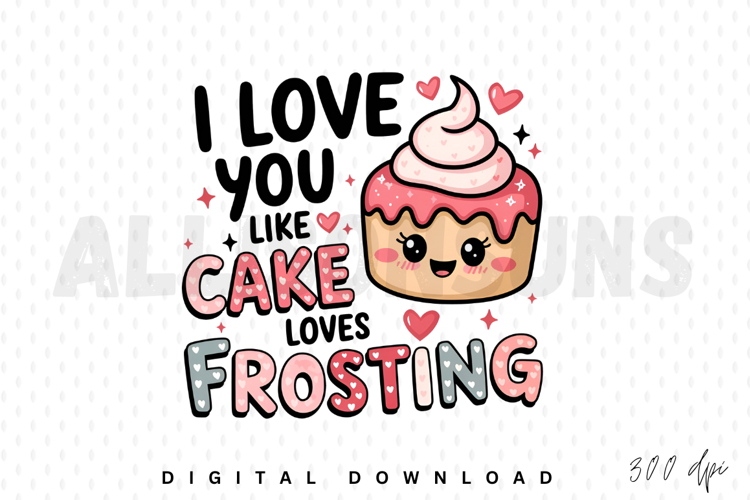 cute, cupcake, cartoon, vector, valentine, print, i love you, cake, loves, frosting, pink, heart, kawaii, love, sweet, bakery, dessert, funny, food, holiday, happy, design, illustration, art, graphic, clip art, adorable, festive, baking, confection, pastr