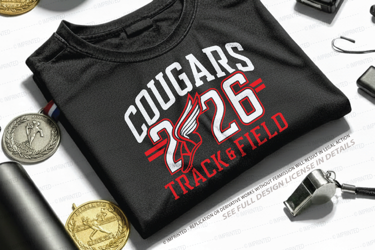 Cougar Track and Field SVG