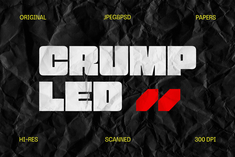 Crumpled Paper Textures Collection