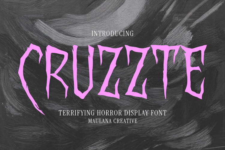 Cruzzte Terrifying Horror Display Font