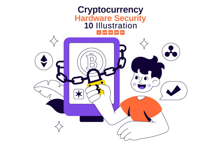 10 Cryptocurrency Hardware Security Illustration