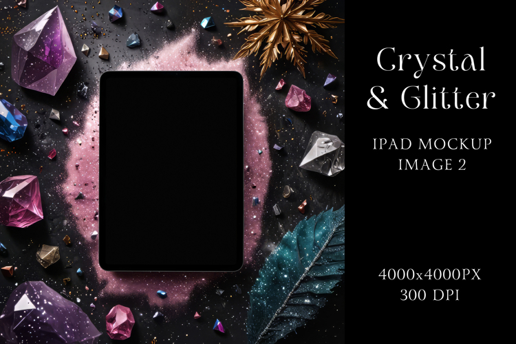Crystal & Glitter IPad Mockup 2