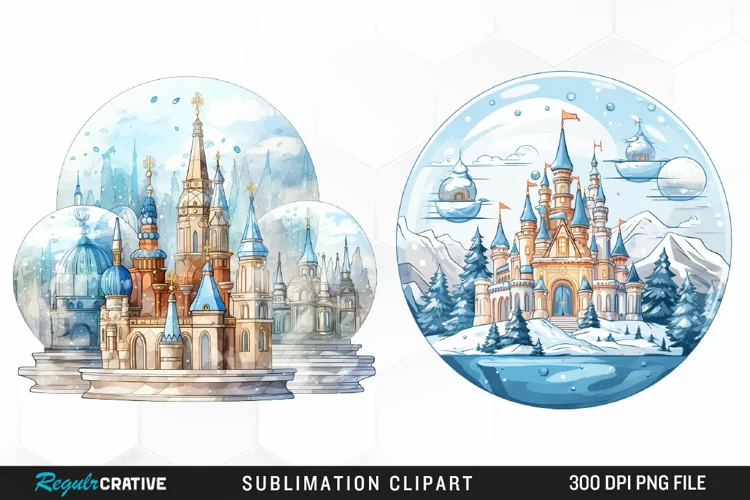 Crystal Balls Design Clipart