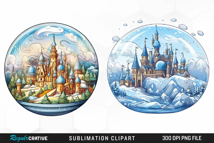 Crystal Balls Design Clipart