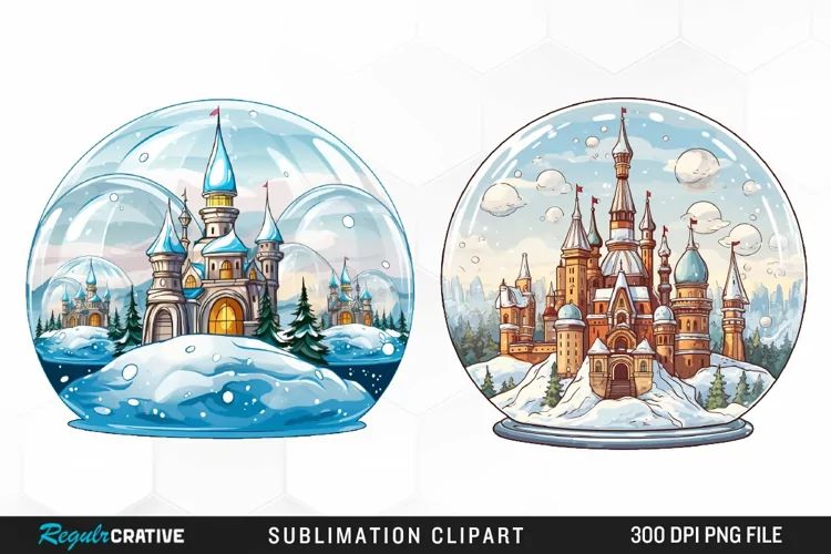 Crystal Balls Design Clipart