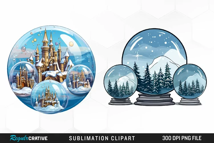 Crystal Balls Design Clipart