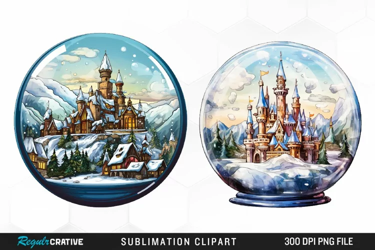 Crystal Balls Design Clipart