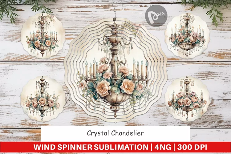 Wind Spinner Crystal Chandelier