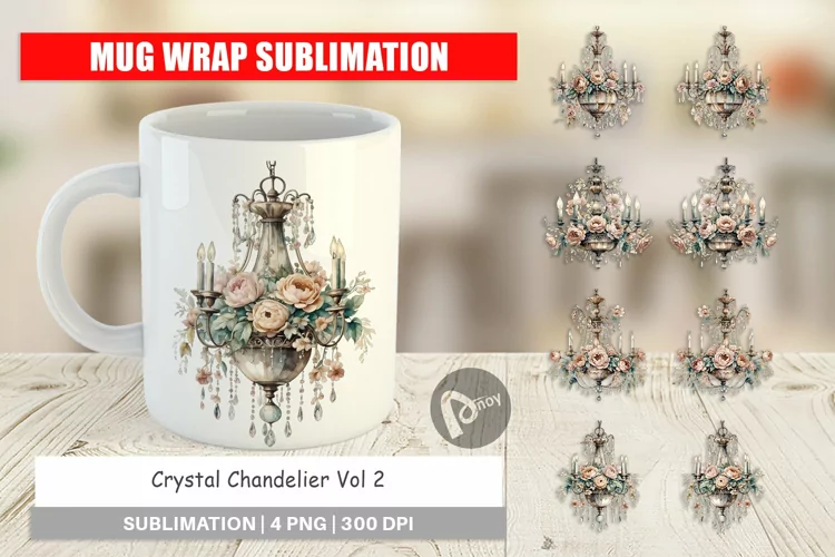 Mug Wrap Crystal Chandelier