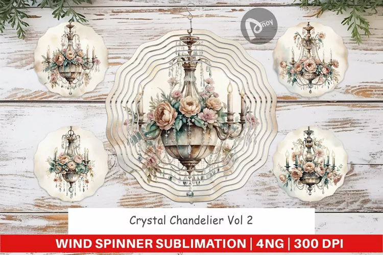 Wind Spinner Crystal Chandelier
