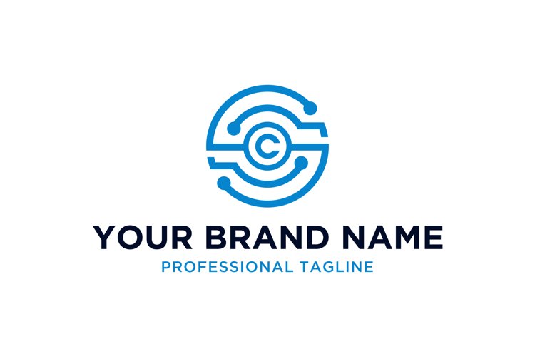 Letter C S Technology Logo Vector example image 1
