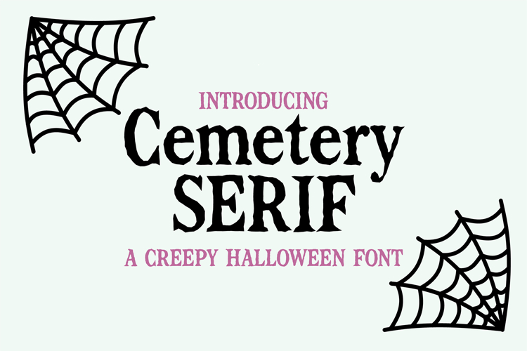 CEMETERY SERIF Scary Halloween Font