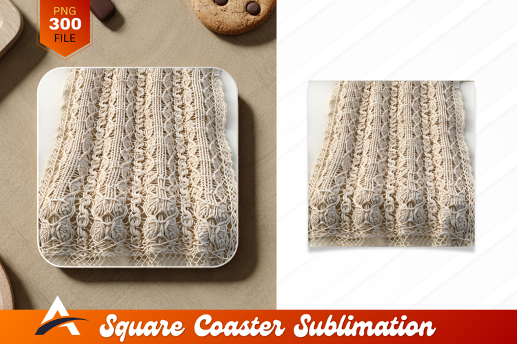 Macrame Coaster Design Closeup Detail
