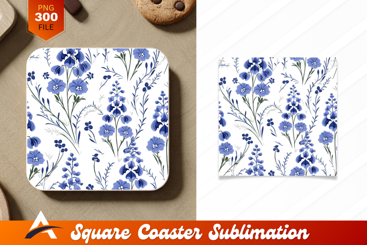 Blue Flowers Clipart Image 11