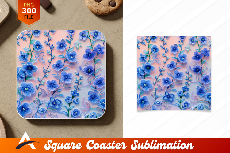 Blue Flowers Clipart Image 9