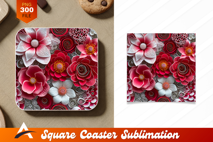 Red Flower Clipart Image 19