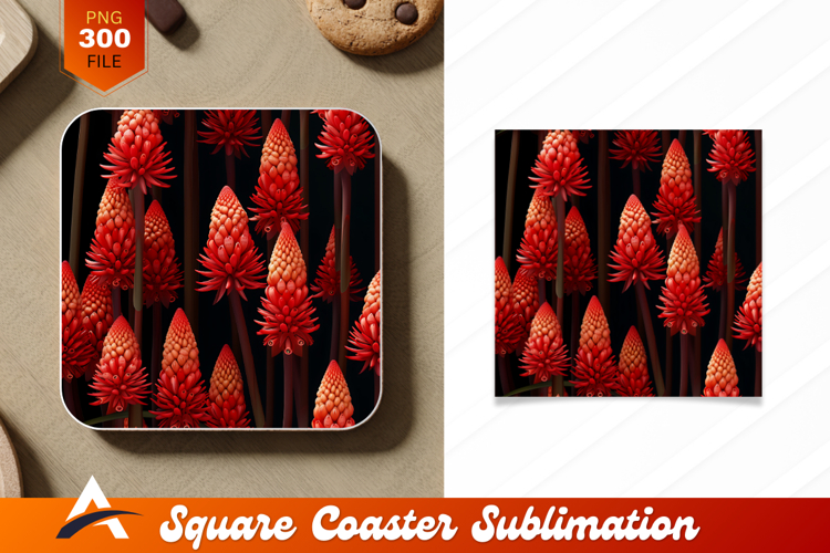 Red Flower Clipart Image 7