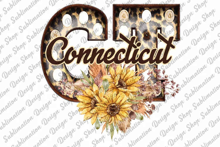 Connecticut State - Sunflowers - American States - Western