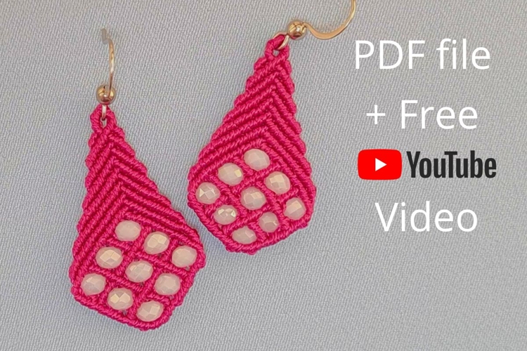 Micro Macrame Cube Earrings DIY YouTube Transcript