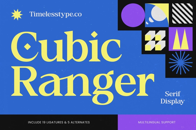 Cubic Ranger Serif Display Font