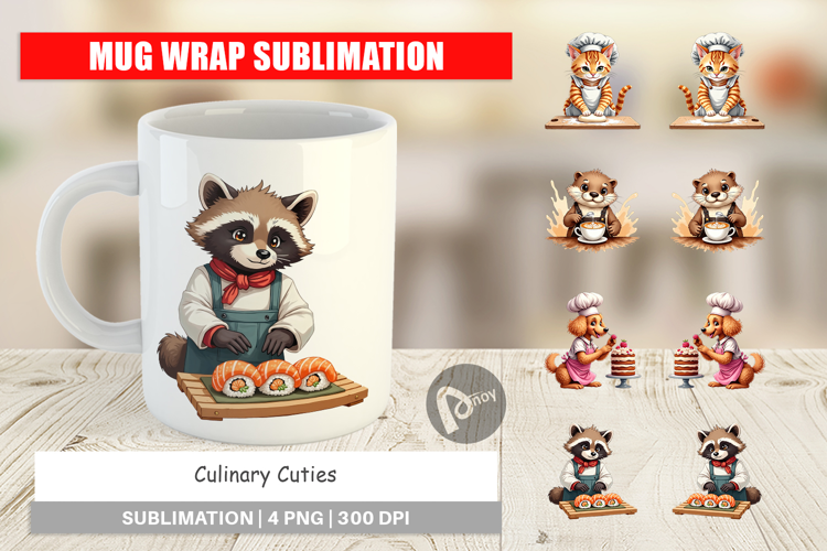 Culinary Cuties Mug Wrap