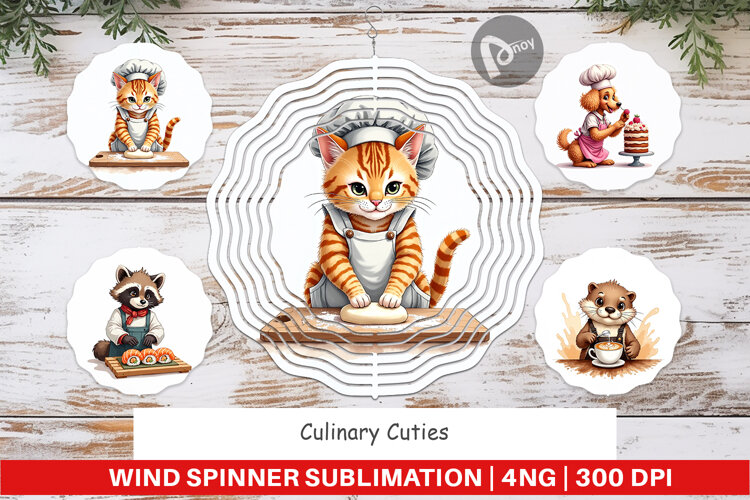 Culinary Cuties Wind Spinner example image 1