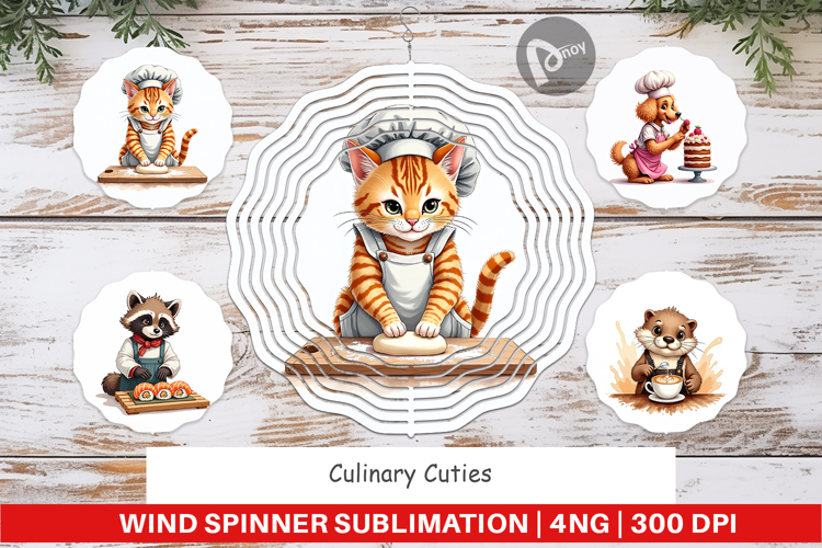 Culinary Cuties Wind Spinner